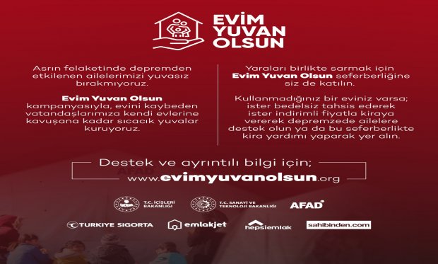 Evim Yuvan Olsun Kampanyası