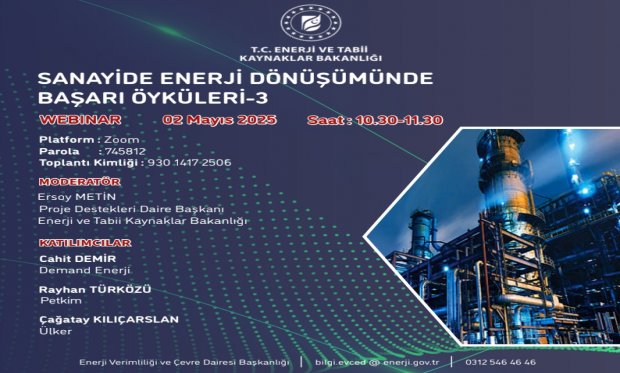 Enerji Verimliliği Webinar Duyurusu Hakkında